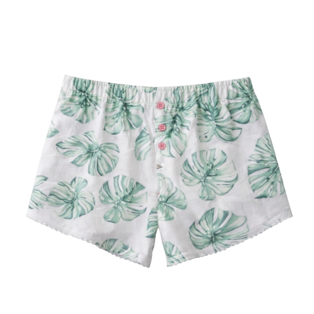 PJ Salvage Hawaiian Lotus Pajama Set Camisole & Shorts NWT Size XL/L Sleepwear - Picture 5 of 5